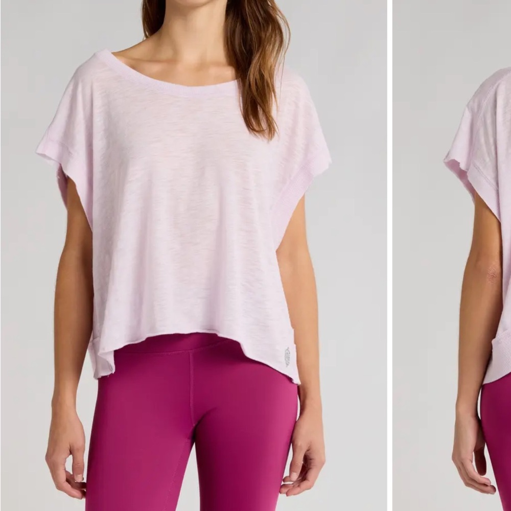 Free people t shirt light pink